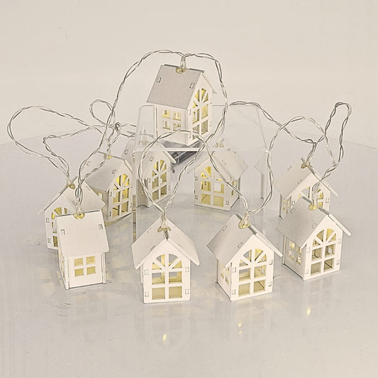Fairy Lights - Wooden Houses with lights