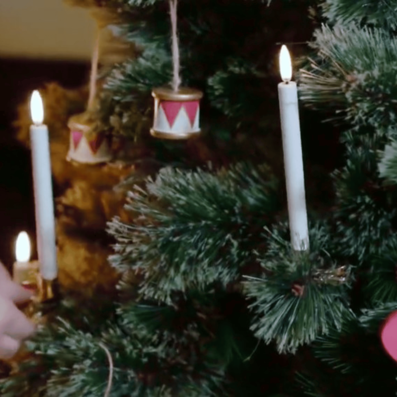 Luxury Christmas clip-on Taper Candles