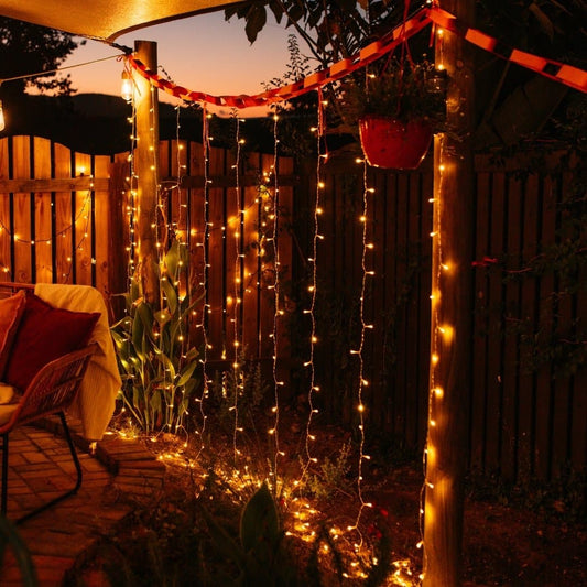 Fairy Lights - 3m x 3m 300 LED Curtain Fairy String Lights