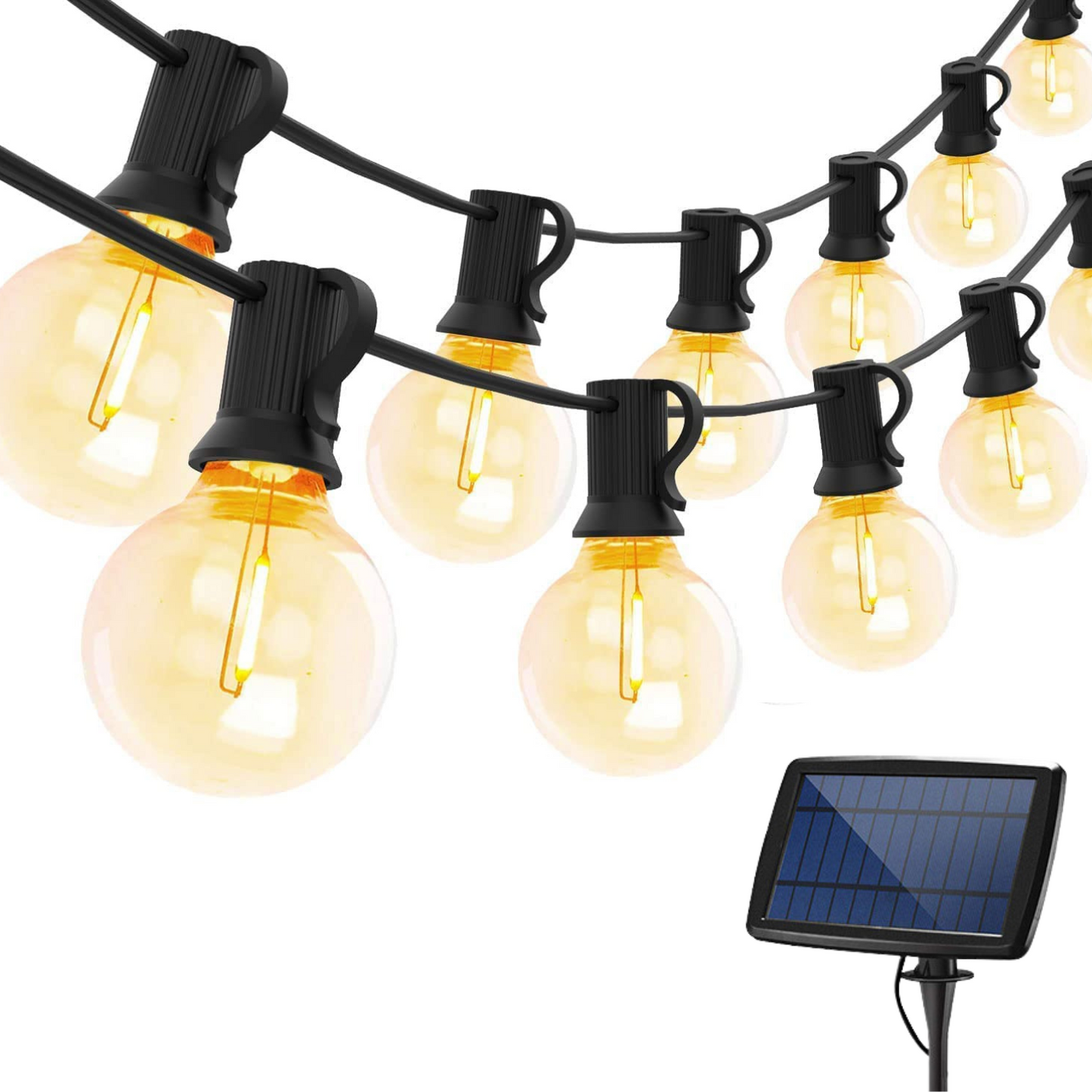 Fairy Lights - 10m Classic String Lights | 25 LED Bulbs | Black Cable