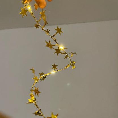 Fairy Lights - Gold Stars