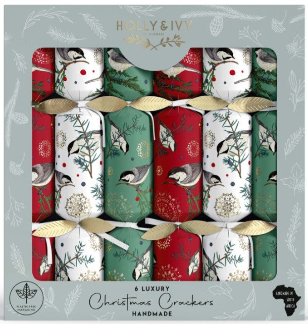 Christmas Crackers - Luxury Birds & Holly